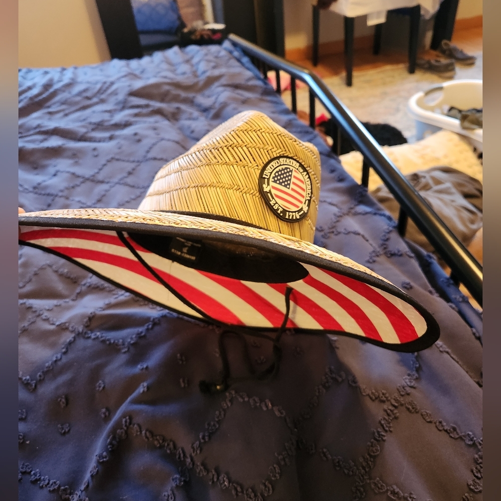 Branded Bills American straw hat